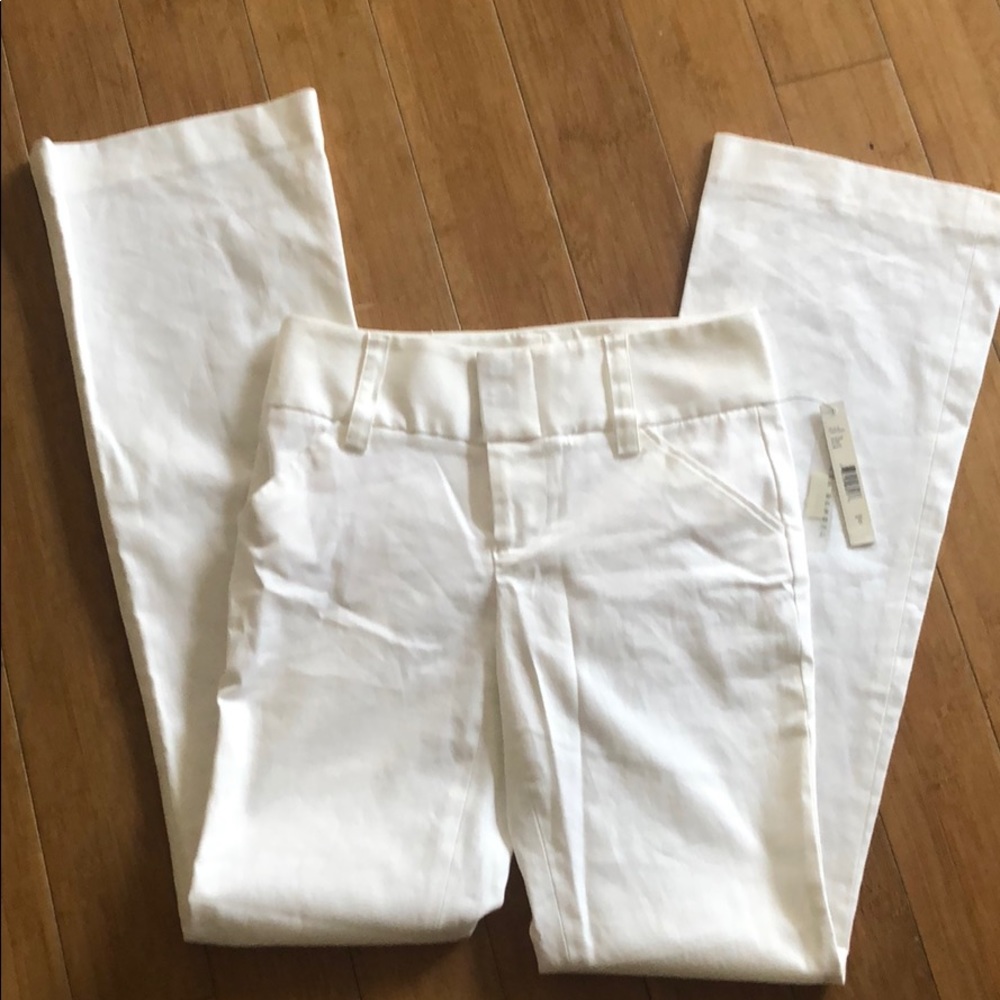 Alice + Olivia white cotton pants NYT